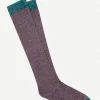 Calcetin purpurina caña alta PCA02 Viola - The Nook Store