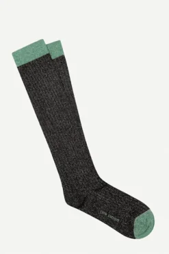 Calcetin purpurina caña alta PCA01 Negro - The Nook Store