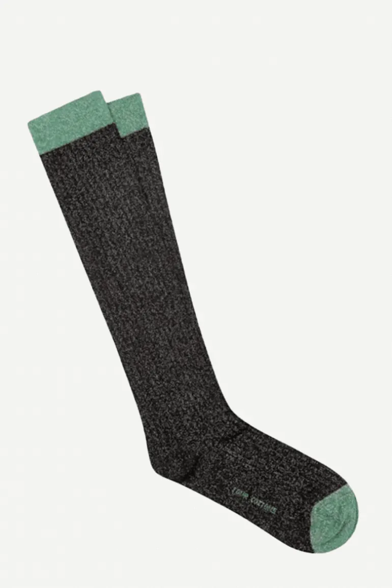 Calcetin purpurina caña alta PCA01 Negro - The Nook Store