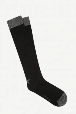 Calcetin purpurina Estrella caña larga PEL05 Negro - Gris - The Nook Store