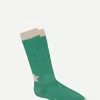 Calcetin purpurina Estrella caña corta PEC07 Verde Agua - Crudo - The Nook Store