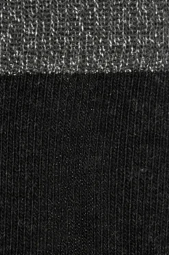 Calcetin purpurina Estrella caña larga PEL05 Negro - Gris - The Nook Store
