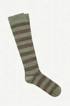 Calcetin R02 de caña alta verde militare-terra - The Nook Store