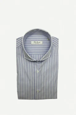 Camisa Azul Raya Ancha - The Nook Store