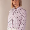 Camisa Chloe Blanca Flores Pequeñas - The Nook Store