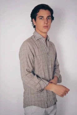 Camisa HK Cuadros Marron - The Nook Store