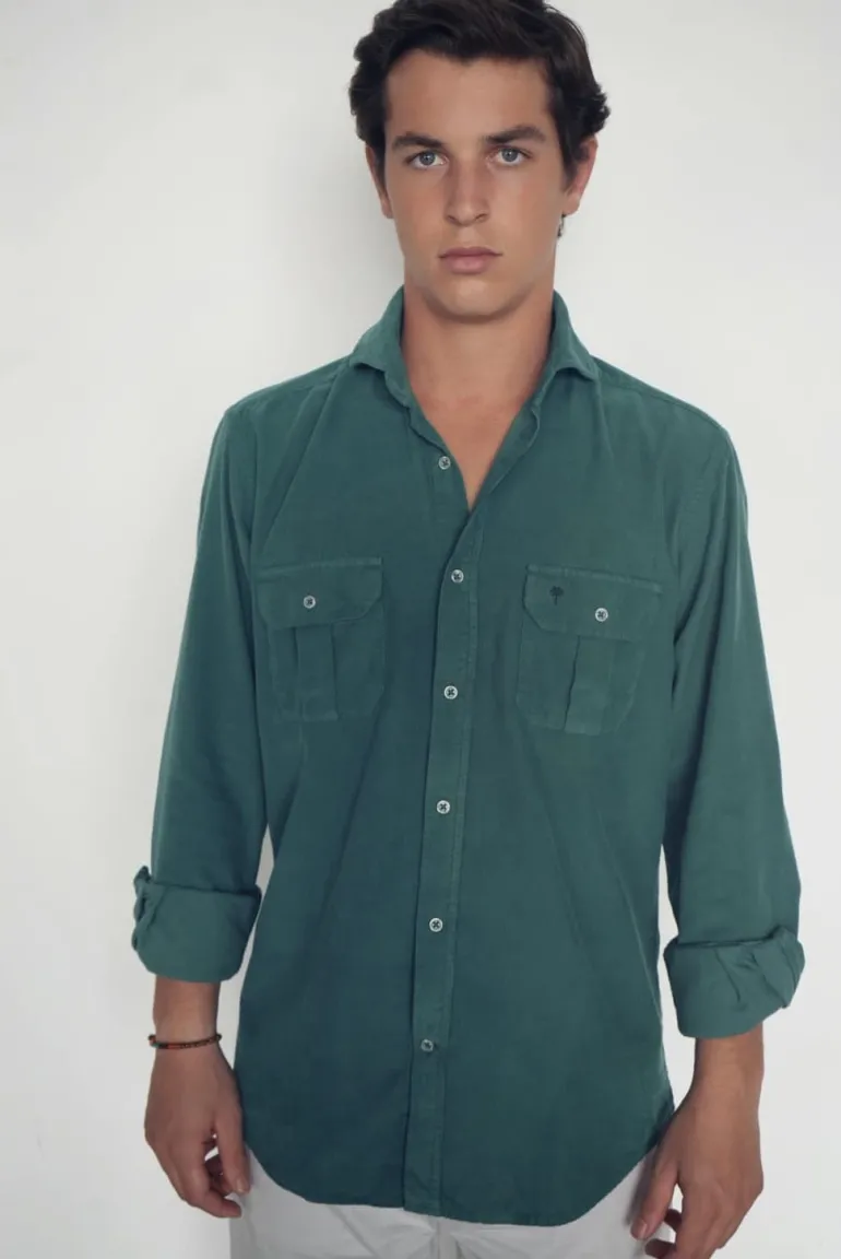 Camisa Logo Micropana 100% 2 bolsillos LO24 - The Nook Store