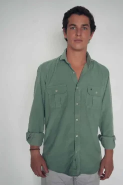 Camisa Logo Micropana 100% 2 bolsillos LO26 - The Nook Store