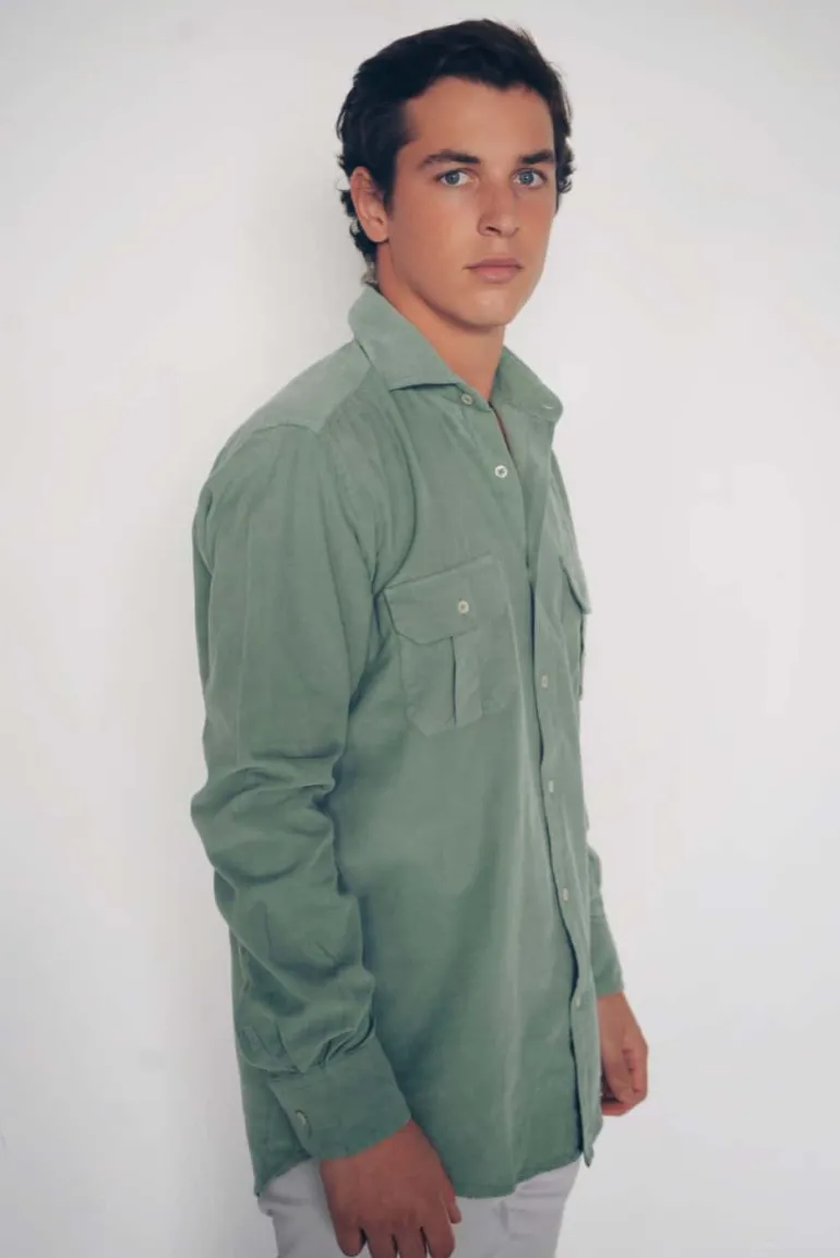 Camisa Logo Micropana 100% 2 bolsillos LO26 - The Nook Store