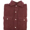 Camisa Micropana 4 bolsillos Granate - The Nook Store