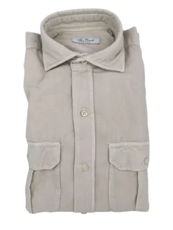 Camisa Micropana 4 bolsillos Crudo - The Nook Store