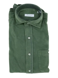 Camisa Micropana 1 bolsillo verde oliva - The Nook Store