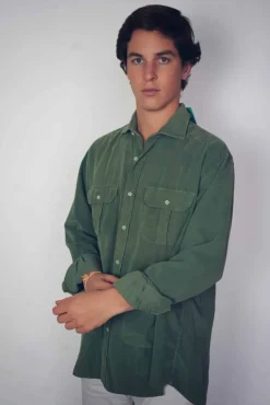 Camisa Micropana 4 bolsillos Verde Oliva - The Nook Store