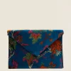 Cartera de Mano 57 Flores Azul - The Nook Store