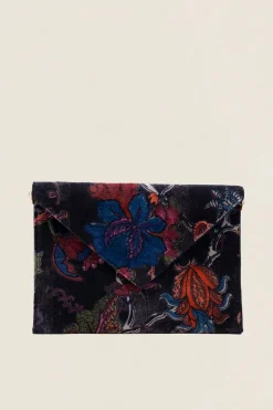 Cartera de Mano 59 Flores Azul Marino - The Nook Store