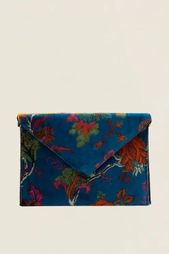 Cartera de Mano 57 Flores Azul - The Nook Store