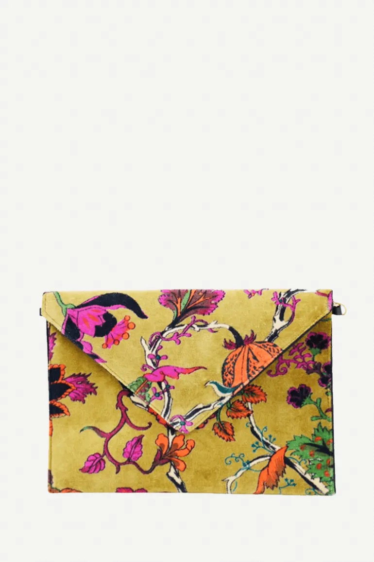 Cartera de Mano 39 Flores Kaki - The Nook Store