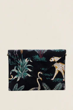 Cartera de Mano 50 Negro Cheetah - The Nook Store