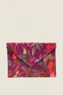 Cartera de Mano 32 Pájaros Burdeos - The Nook Store