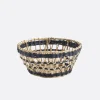 Cesta Seagrass Natural/Negra - The Nook Store
