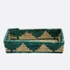 Cesto Mimbre Verde - The Nook Store