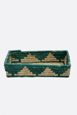 Cesto Mimbre Verde - The Nook Store