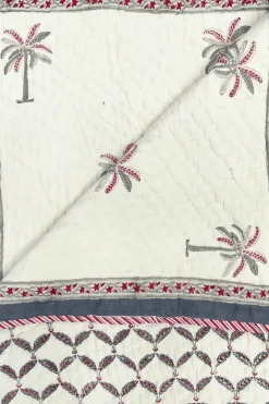 Colcha Edredón Queen 25 | Colcha estampado palmeras | The Nook