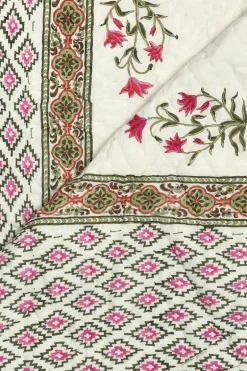 Colcha Edredón Queen 25 | Colcha estampado palmeras | The Nook