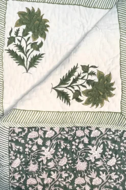 Colcha Edredón Queen 25 | Colcha estampado palmeras | The Nook