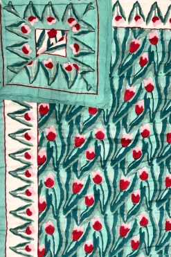 Colcha Edredón Queen 25 | Colcha estampado palmeras | The Nook