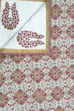 Colcha Edredón Queen 25 | Colcha estampado palmeras | The Nook