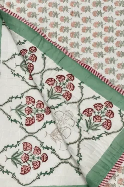 Colcha Edredón Queen 25 | Colcha estampado palmeras | The Nook
