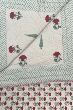 Colcha Edredón Queen 25 | Colcha estampado palmeras | The Nook