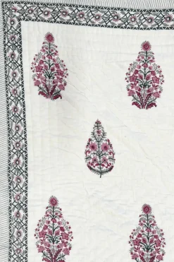 Colcha Edredón Queen 25 | Colcha estampado palmeras | The Nook