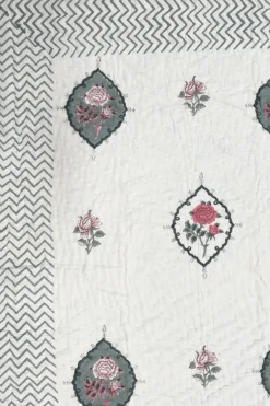 Colcha Edredón Queen 25 | Colcha estampado palmeras | The Nook