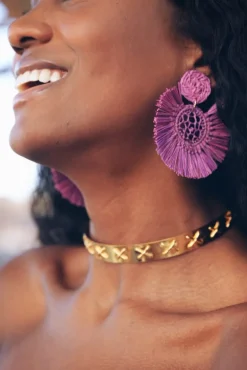 Collar Dos Hojas Plata Bañada Oro - Complementos Online | THE NOOK