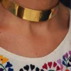 Collar Dos Hojas Plata Bañada Oro - Complementos Online | THE NOOK