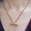 Collar Dos Hojas Plata Bañada Oro - Complementos Online | THE NOOK