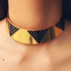 Collar Dos Hojas Plata Bañada Oro - Complementos Online | THE NOOK