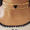 Collar Dos Hojas Plata Bañada Oro - Complementos Online | THE NOOK