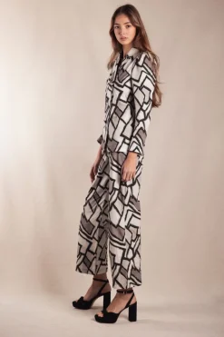Conjunto Amelie Cuadros Blanco y Gris - The Nook Store