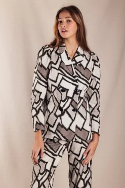 Conjunto Amelie Cuadros Blanco y Gris - The Nook Store