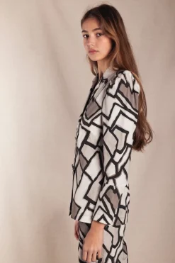 Conjunto Amelie Cuadros Blanco y Gris - The Nook Store