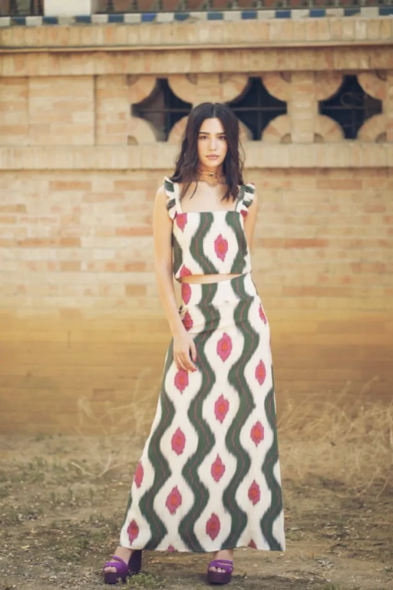 Conjunto Pipa Ogee Verde Fucsia y Naranja - The Nook Store