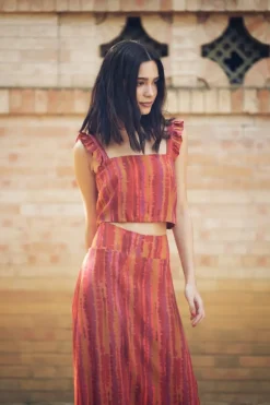 Conjunto Pipa Stripes Naranja - The Nook Store