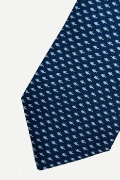 Corbata Azul Peces - The Nook Store