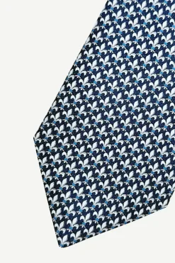 Corbata Flor de Lis Azul - The Nook Store