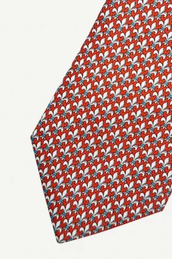 Corbata Flor de Lis Rojo - The Nook Store