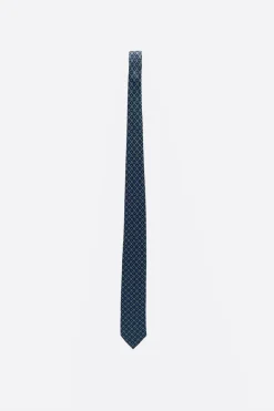 Corbata Flores Azul Marino - The Nook Store
