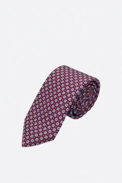 Corbata Geometría Rojo - The Nook Store